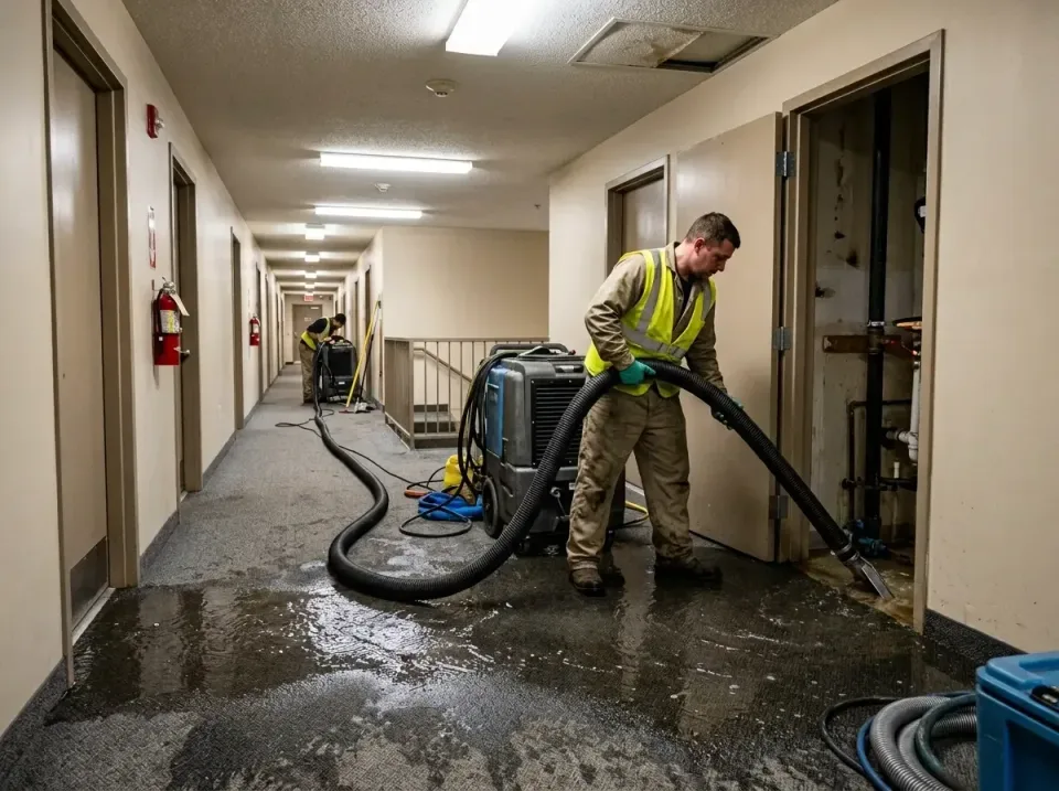 multi-unit-apartment-hallway-f-005 — frequently asked questions, Emergency Burst Pipe Water Extraction & Removal in Charlevo…